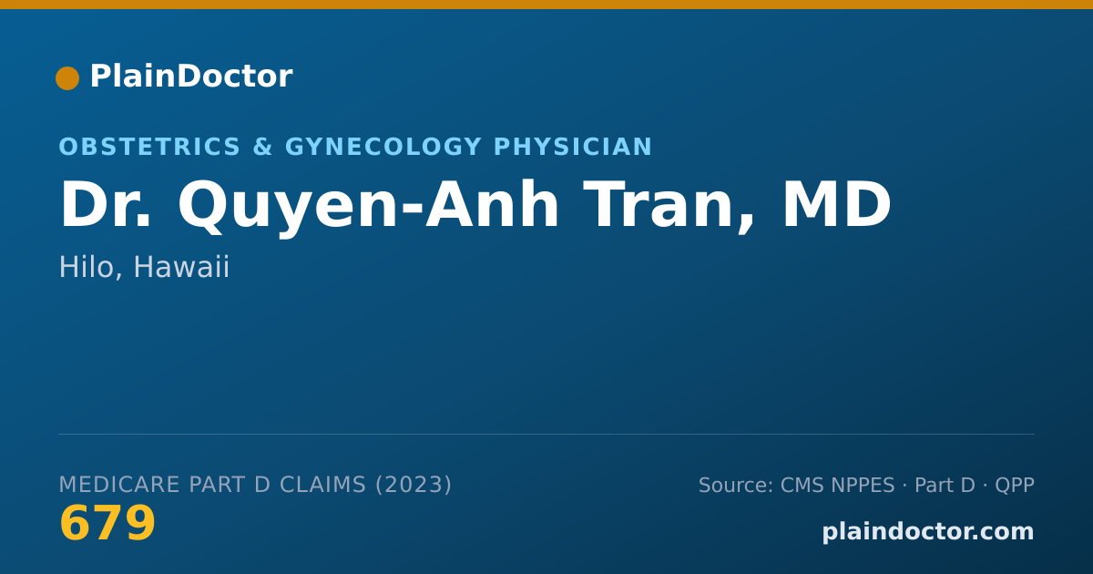 Shareable card for Quyen-Anh Tran, MD - Obstetrics & Gynecology Physician, Hilo, HI
