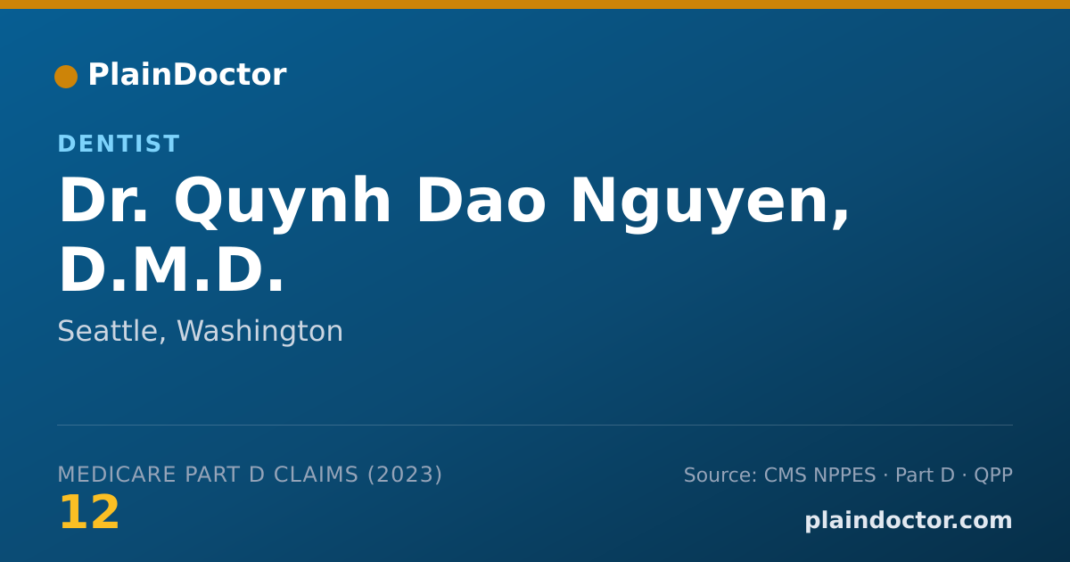Shareable card for Quynh Dao Nguyen, D.M.D. - Dentist, Seattle, WA
