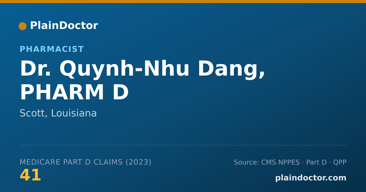 Shareable card for Quynh-Nhu Dang, PHARM D - Pharmacist, Scott, LA