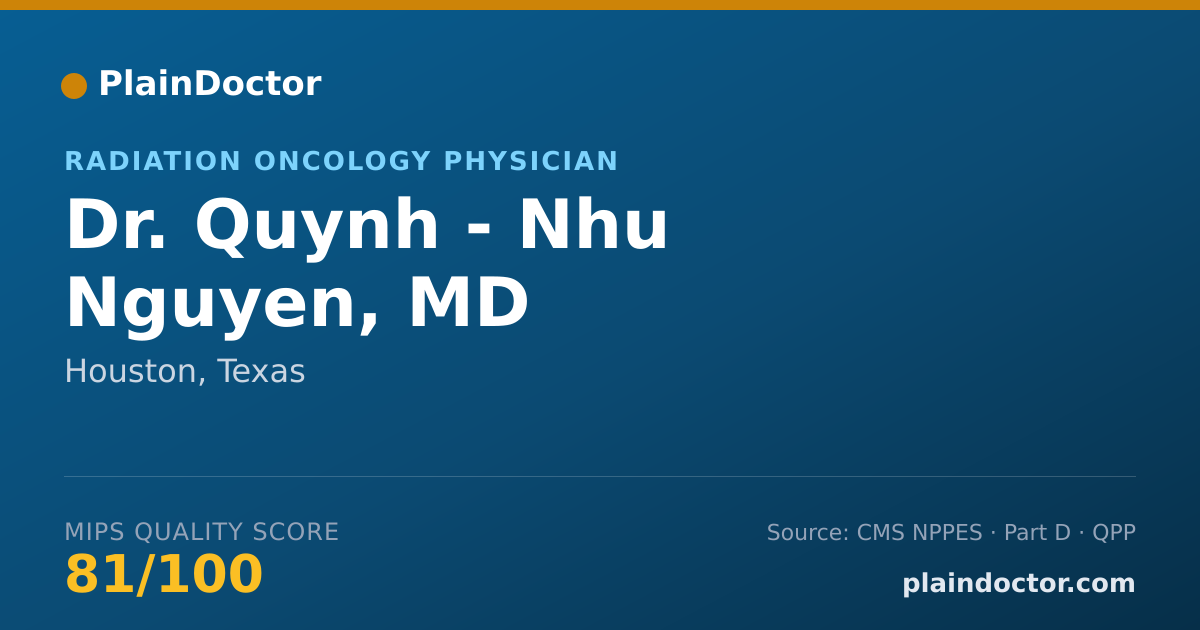 Shareable card for Quynh - Nhu Nguyen, MD - Radiation Oncology Physician, Houston, TX