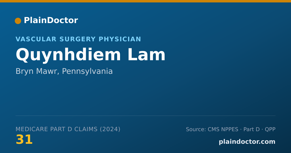 Shareable card for Quynhdiem Lam - Vascular Surgery Physician, Bryn Mawr, PA