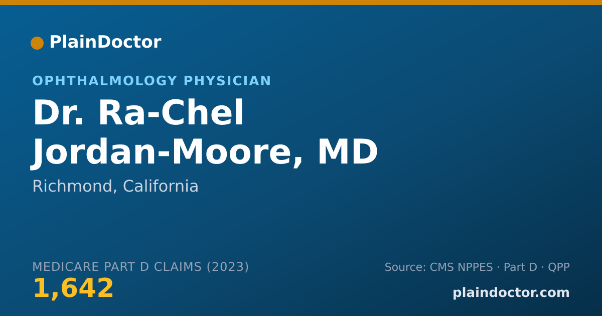 Shareable card for Ra-Chel Jordan-Moore, MD - Ophthalmology Physician, Richmond, CA