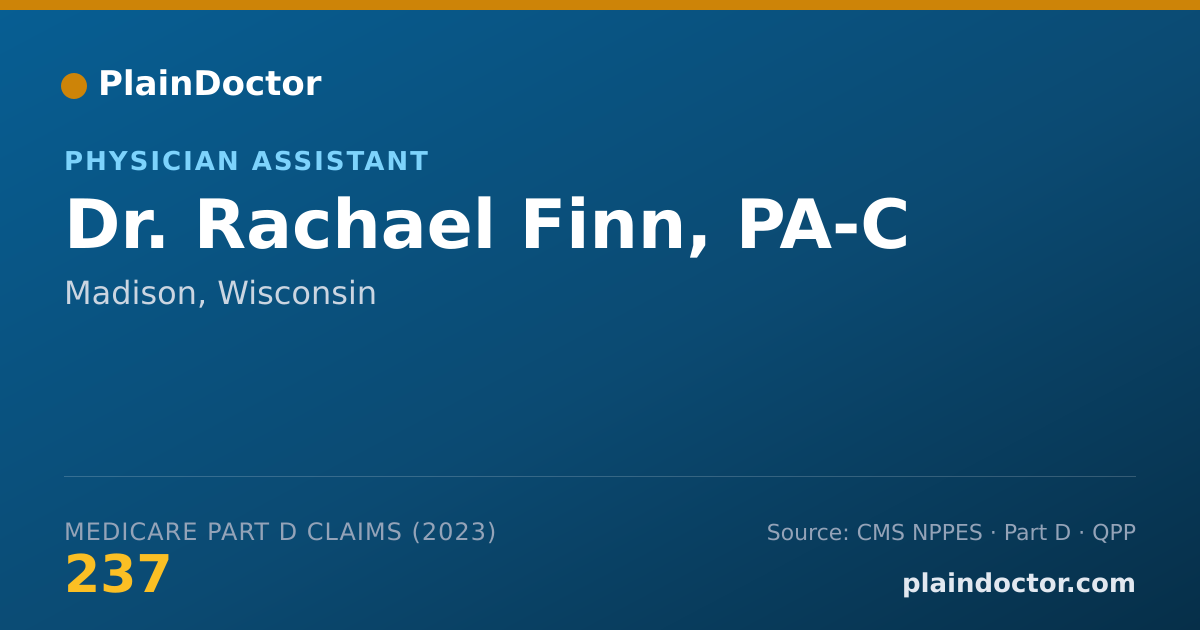 Shareable card for Rachael Finn, PA-C - Physician Assistant, Madison, WI