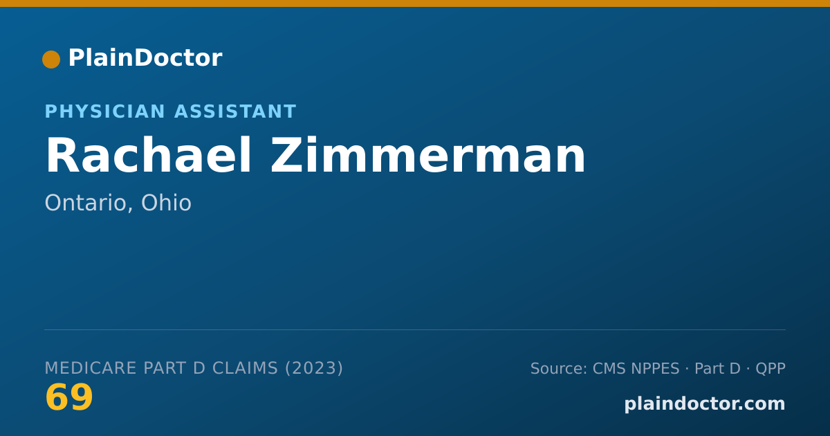 Shareable card for Rachael Zimmerman - Physician Assistant, Ontario, OH