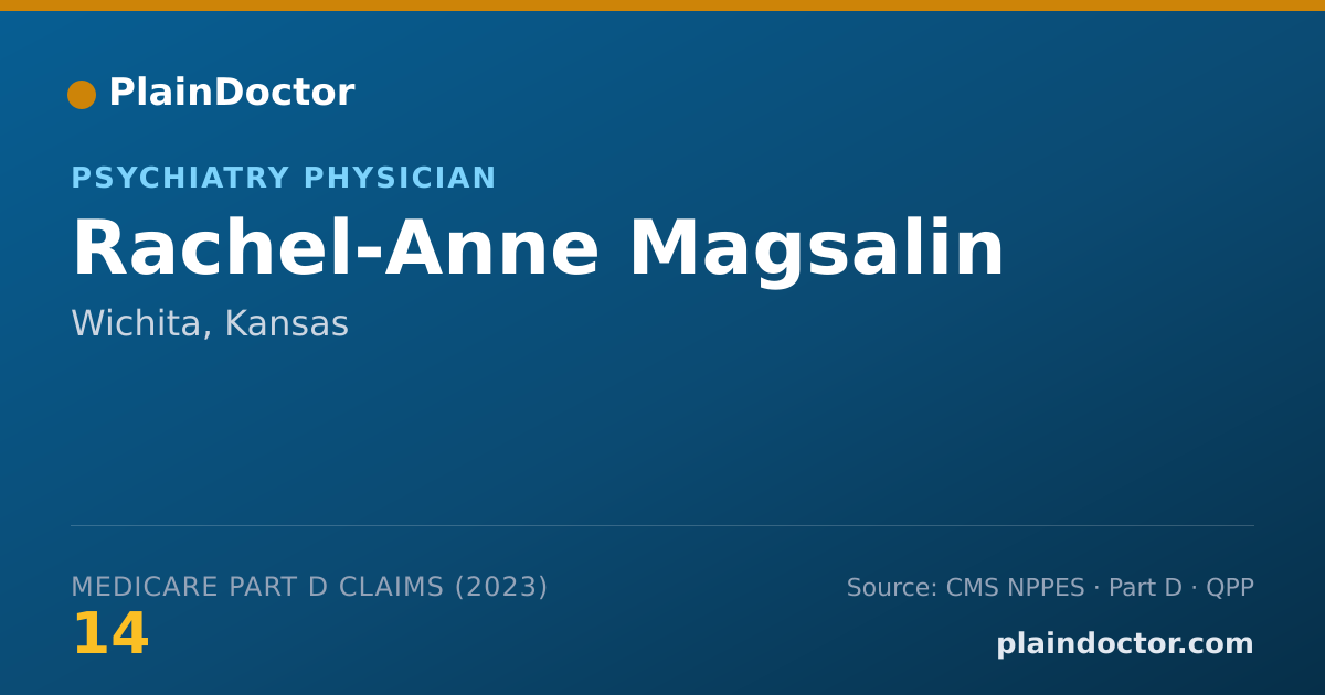 Shareable card for Rachel-Anne Magsalin - Psychiatry Physician, Wichita, KS