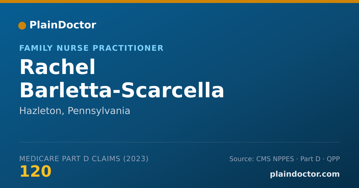 Shareable card for Rachel Barletta-Scarcella - Family Nurse Practitioner, Hazleton, PA