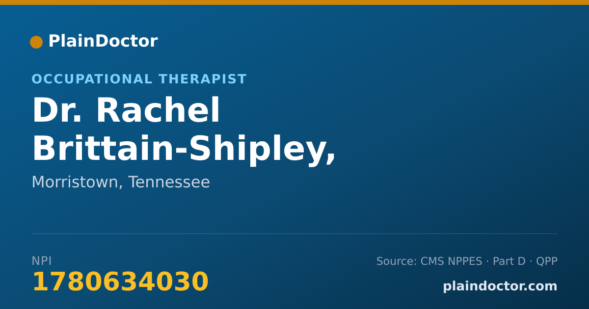 Shareable card for Rachel Brittain-Shipley, MSOTR/L - Occupational Therapist, Morristown, TN