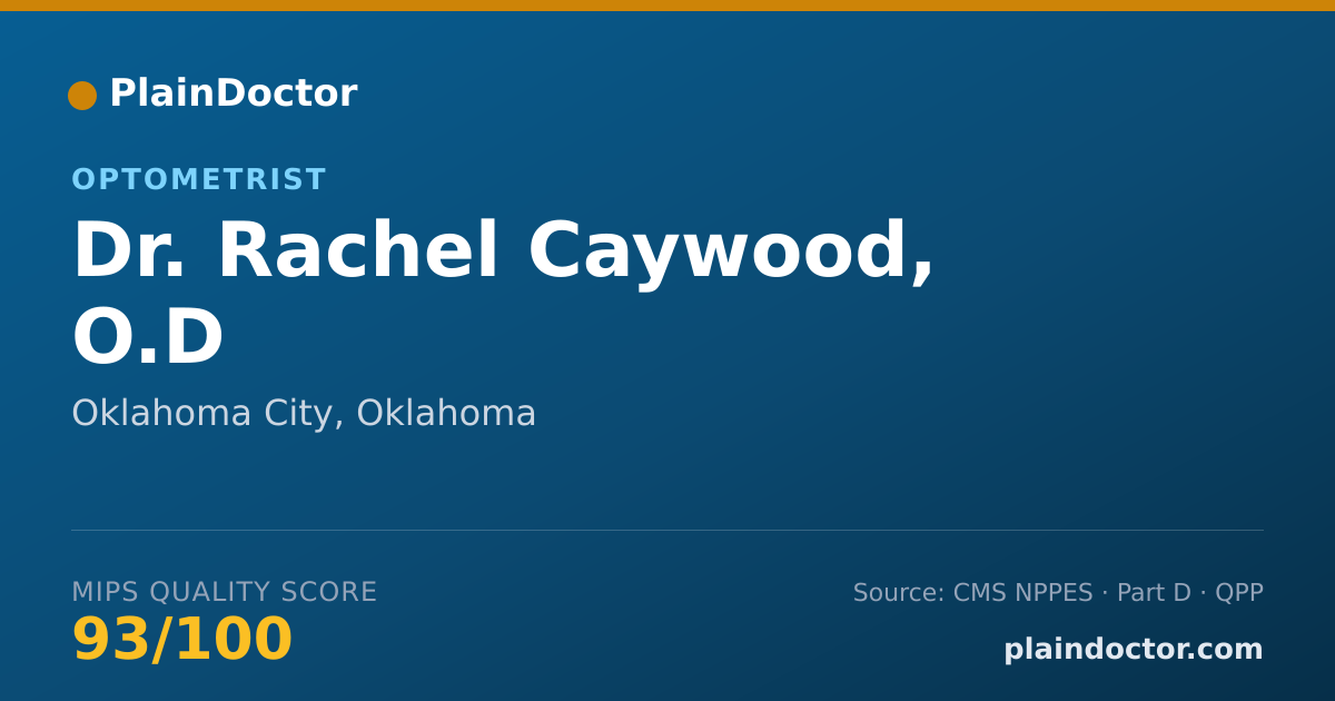 Shareable card for Rachel Caywood, O.D - Optometrist, Oklahoma City, OK
