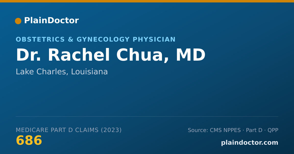 Shareable card for Rachel Chua, MD - Obstetrics & Gynecology Physician, Lake Charles, LA