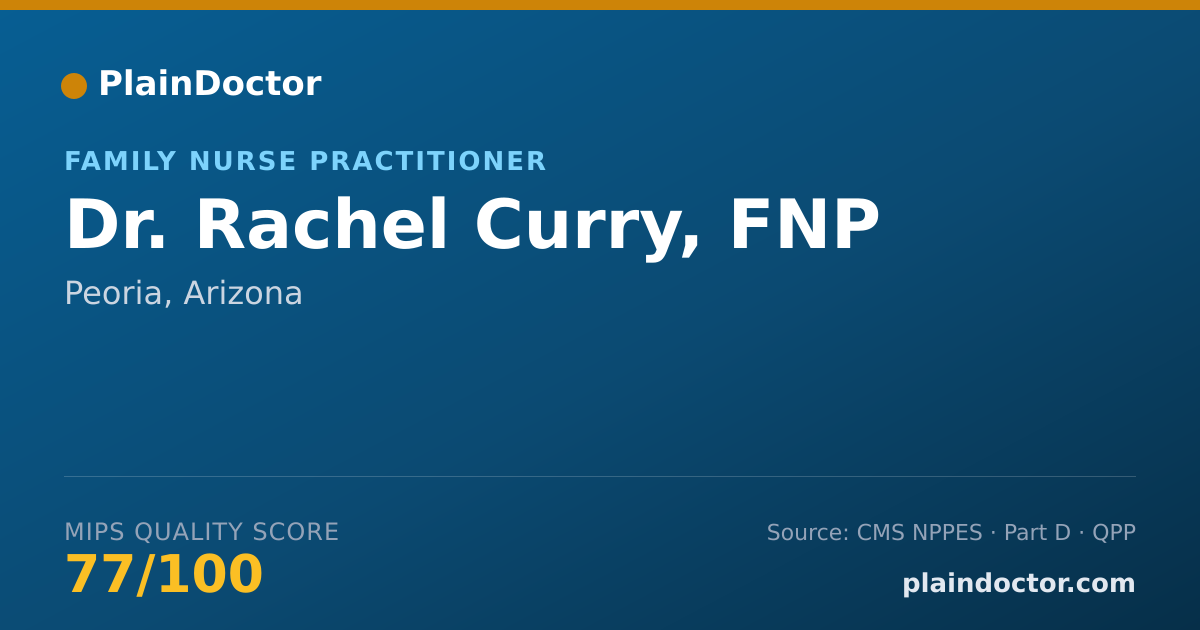 Shareable card for Rachel Curry, FNP - Family Nurse Practitioner, Peoria, AZ