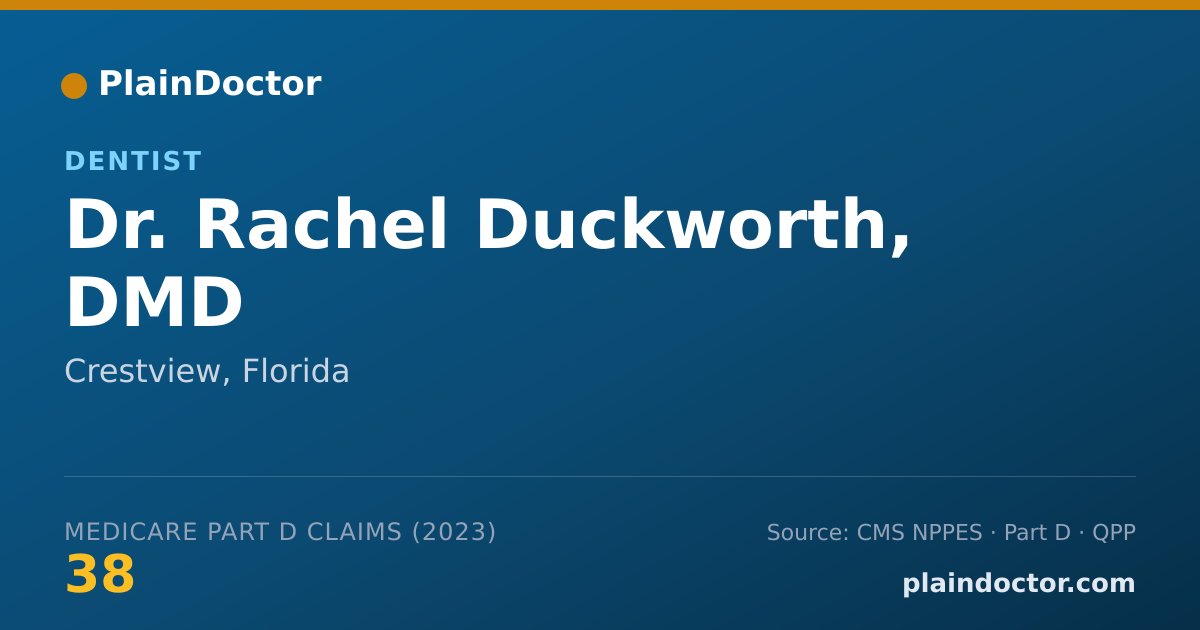 Shareable card for Rachel Duckworth, DMD - Dentist, Crestview, FL