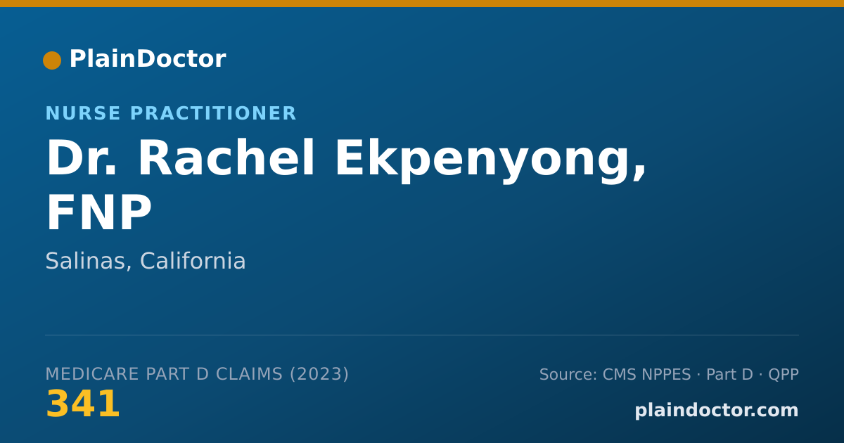 Shareable card for Rachel Ekpenyong, FNP - Nurse Practitioner, Salinas, CA