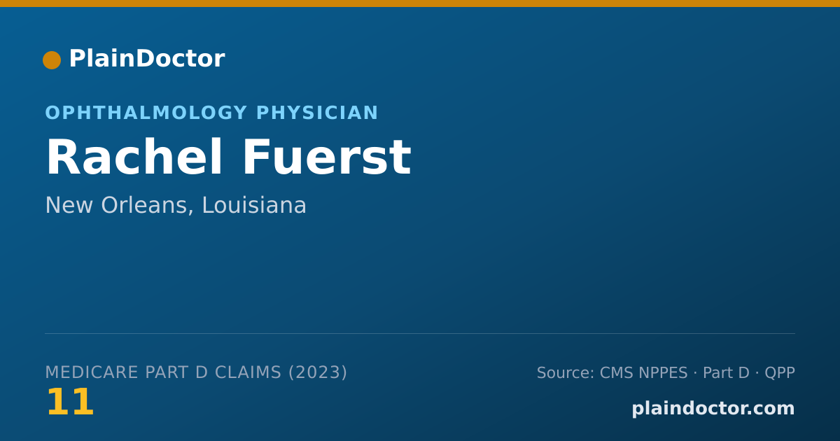 Shareable card for Rachel Fuerst - Ophthalmology Physician, New Orleans, LA