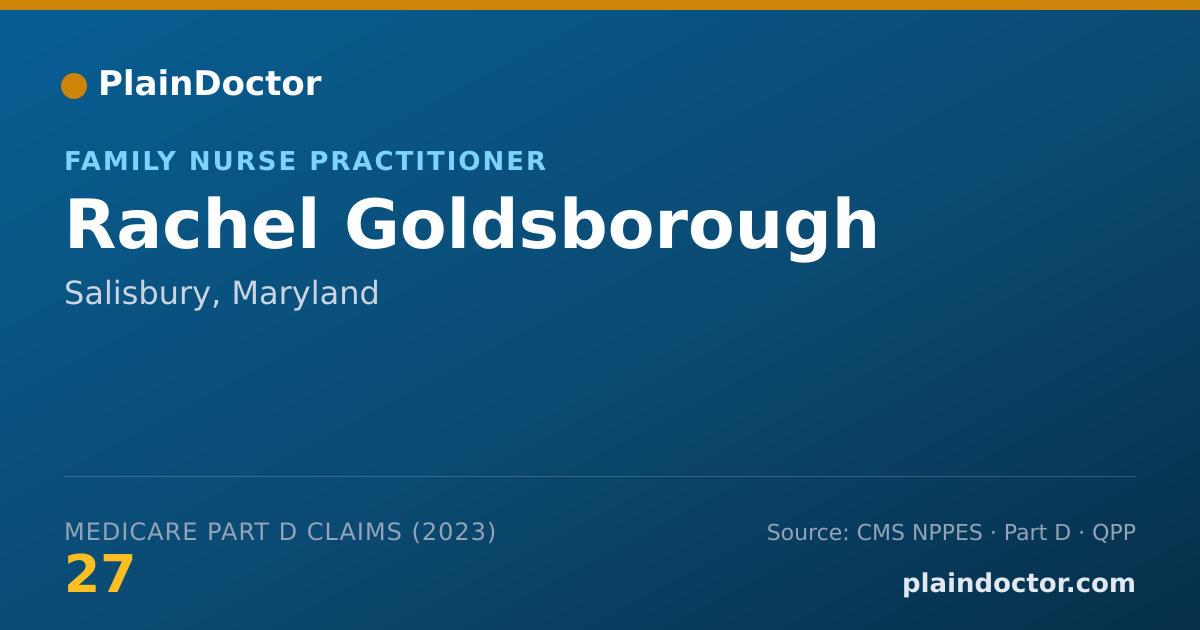 Shareable card for Rachel Goldsborough - Family Nurse Practitioner, Salisbury, MD