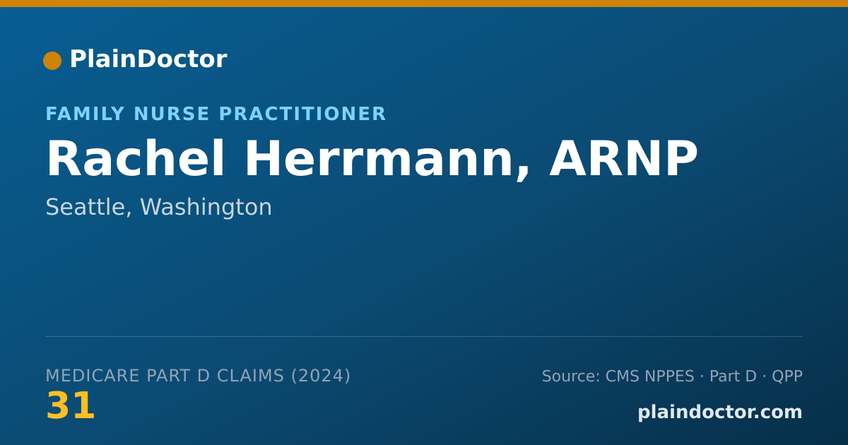 Shareable card for Rachel Herrmann, ARNP - Family Nurse Practitioner, Seattle, WA