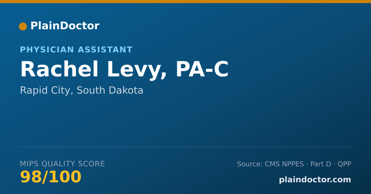 Shareable card for Rachel Levy, PA-C - Physician Assistant, Rapid City, SD