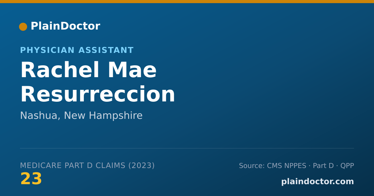 Shareable card for Rachel Mae Resurreccion - Physician Assistant, Nashua, NH