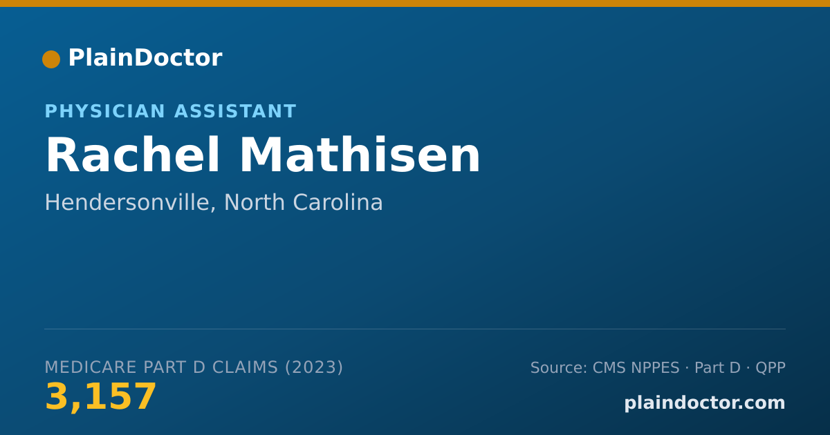 Shareable card for Rachel Mathisen - Physician Assistant, Hendersonville, NC