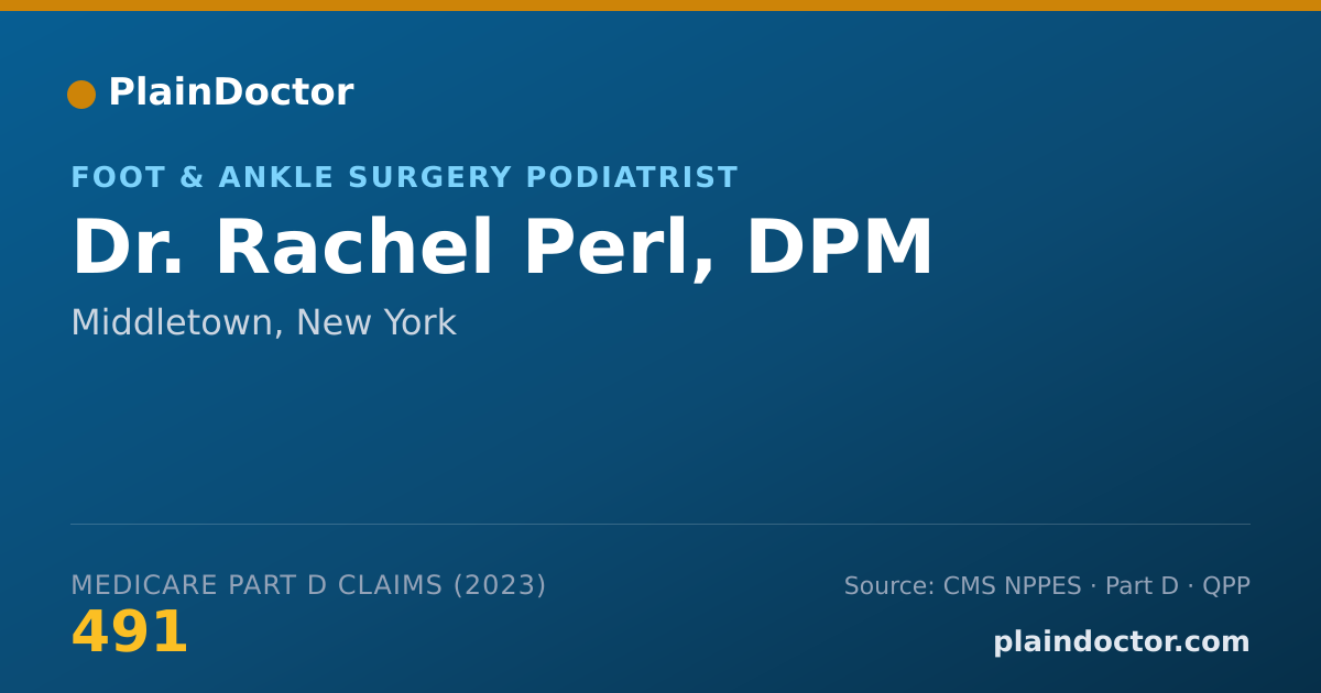 Shareable card for Rachel Perl, DPM - Foot & Ankle Surgery Podiatrist, Middletown, NY