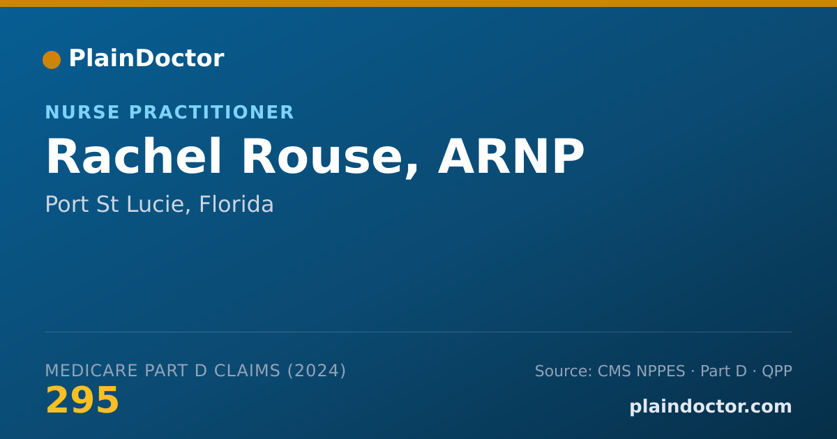 Shareable card for Rachel Rouse, ARNP - Nurse Practitioner, Port St Lucie, FL