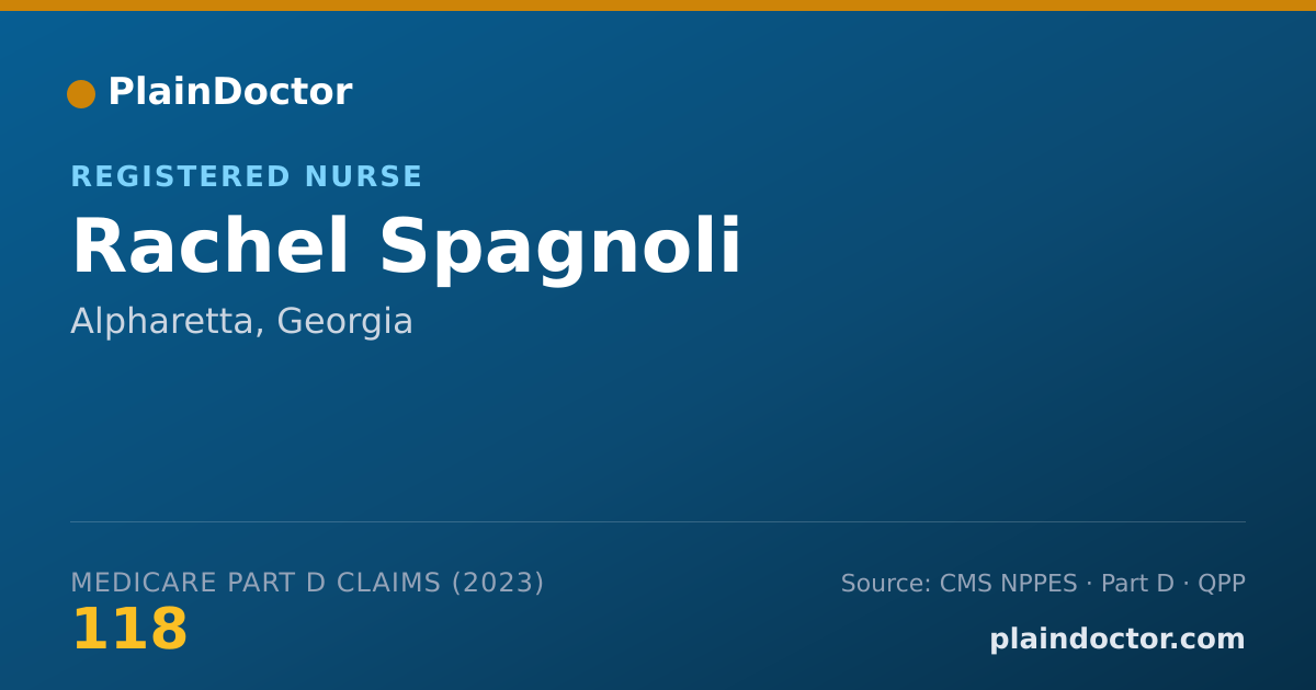 Shareable card for Rachel Spagnoli - Registered Nurse, Alpharetta, GA
