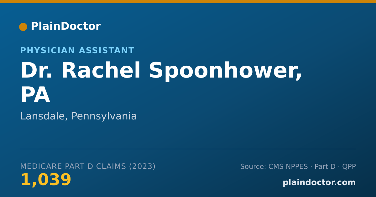 Shareable card for Rachel Spoonhower, PA - Physician Assistant, Lansdale, PA