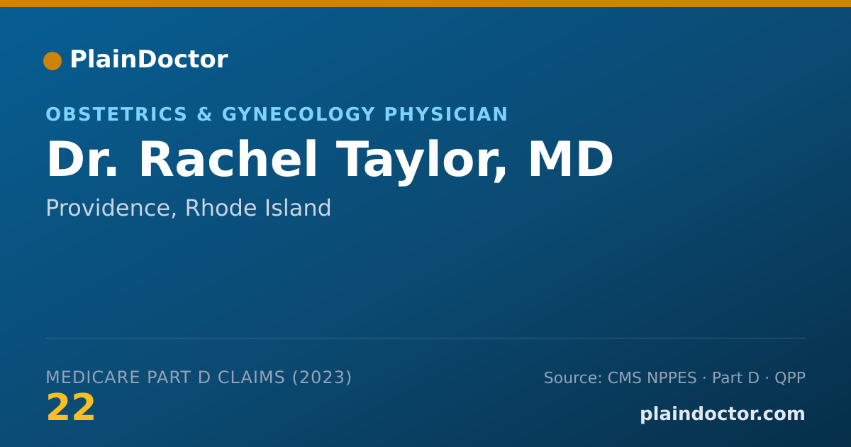 Shareable card for Rachel Taylor, MD - Obstetrics & Gynecology Physician, Providence, RI