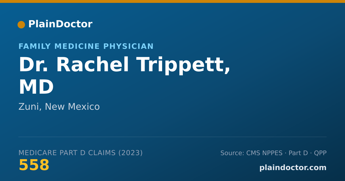 Shareable card for Rachel Trippett, MD - Family Medicine Physician, Zuni, NM