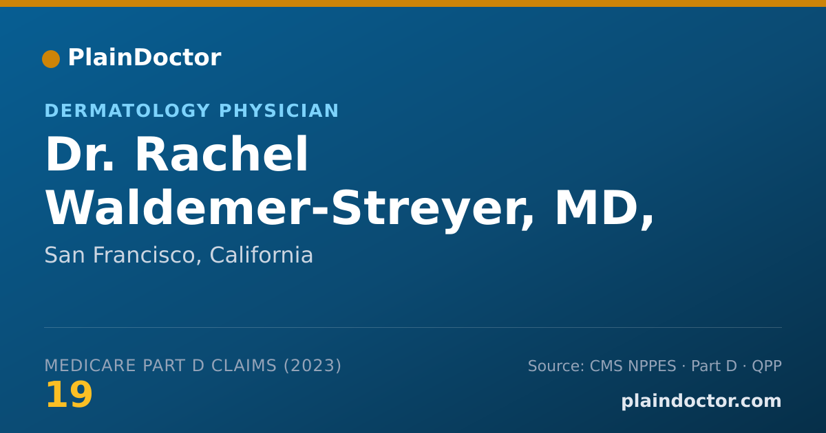 Shareable card for Rachel Waldemer-Streyer, MD, PHD - Dermatology Physician, San Francisco, CA