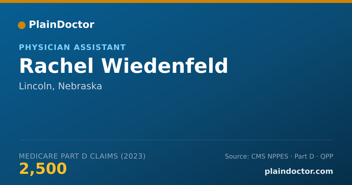 Shareable card for Rachel Wiedenfeld - Physician Assistant, Lincoln, NE