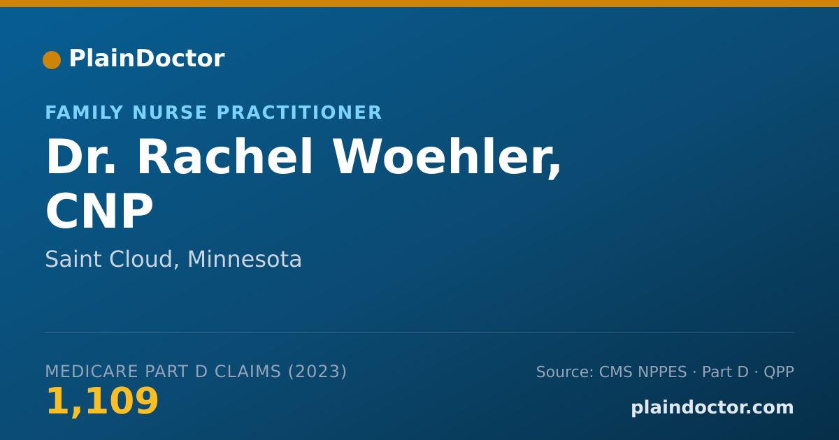 Shareable card for Rachel Woehler, CNP - Family Nurse Practitioner, Saint Cloud, MN