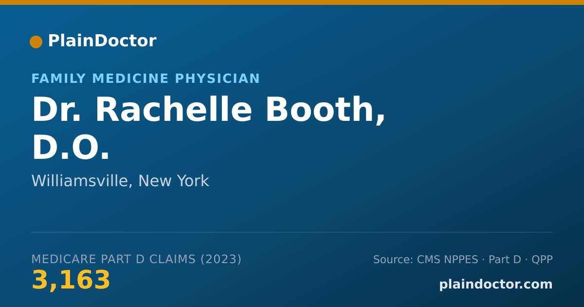 Shareable card for Rachelle Booth, D.O. - Family Medicine Physician, Williamsville, NY