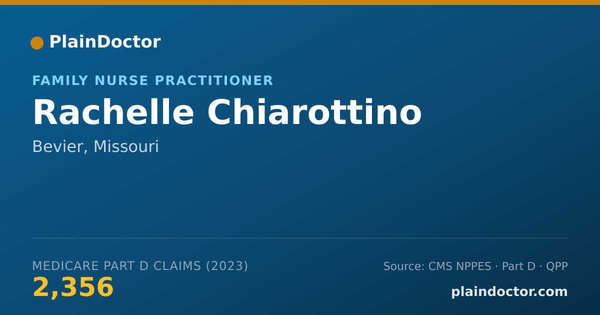 Shareable card for Rachelle Chiarottino - Family Nurse Practitioner, Bevier, MO