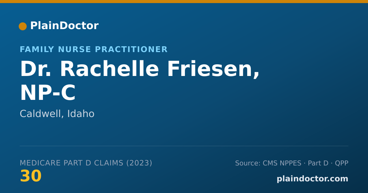 Shareable card for Rachelle Friesen, NP-C - Family Nurse Practitioner, Caldwell, ID