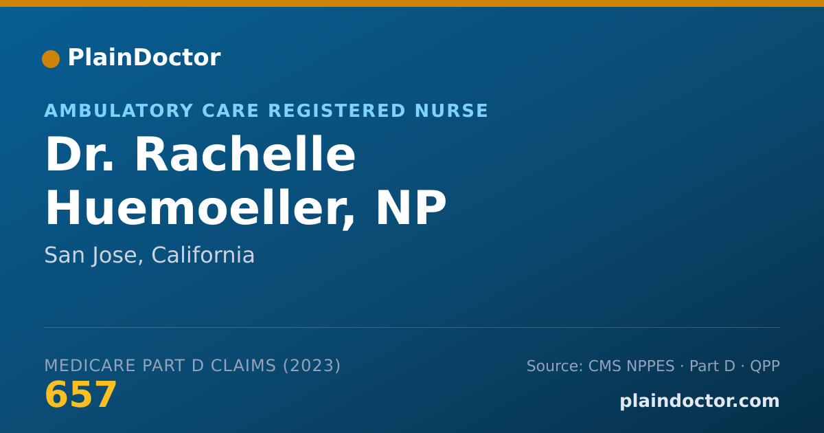Shareable card for Rachelle Huemoeller, NP - Ambulatory Care Registered Nurse, San Jose, CA