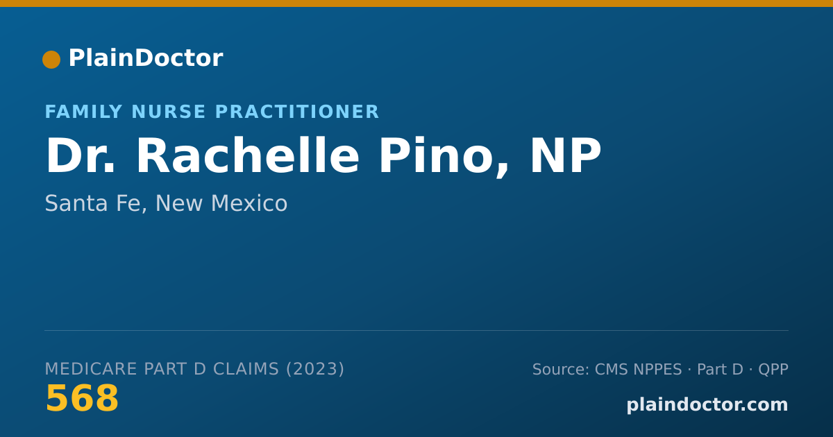 Shareable card for Rachelle Pino, NP - Family Nurse Practitioner, Santa Fe, NM