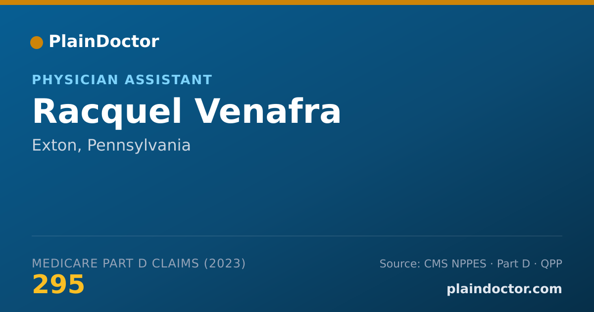 Shareable card for Racquel Venafra - Physician Assistant, Exton, PA