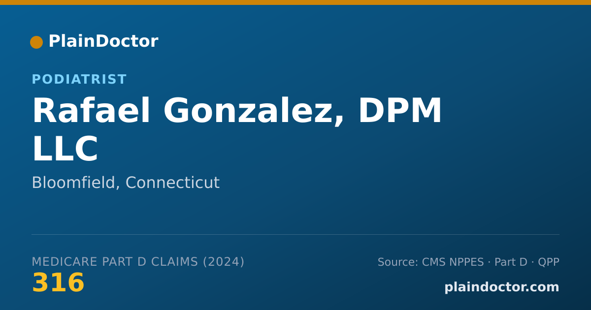 Shareable card for Rafael Gonzalez, DPM LLC - Foot Surgery Podiatrist, Bloomfield, CT
