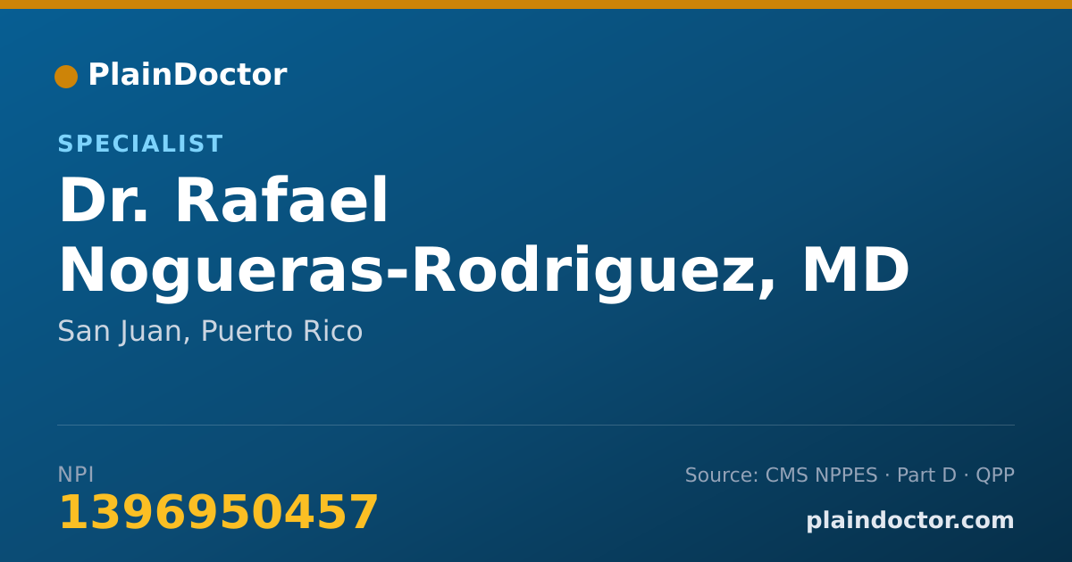 Shareable card for Rafael Nogueras-Rodriguez, MD - Specialist, San Juan, PR
