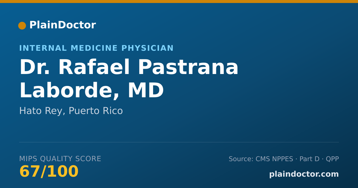 Shareable card for Rafael Pastrana Laborde, MD - Internal Medicine Physician, Hato Rey, PR