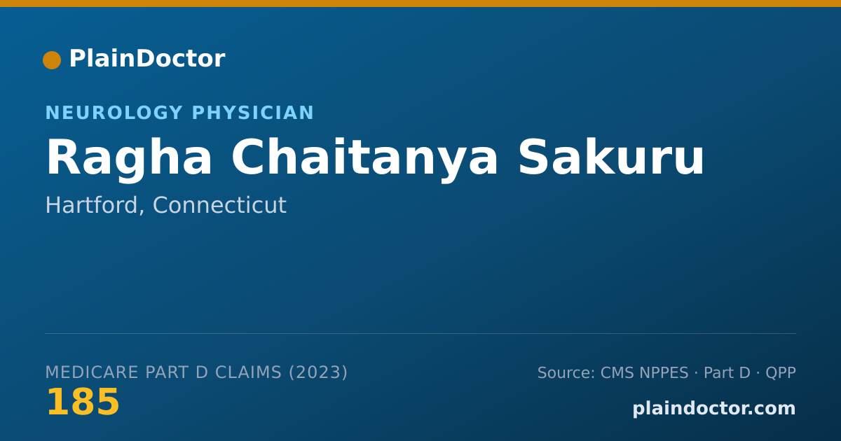 Shareable card for Ragha Chaitanya Sakuru - Neurology Physician, Hartford, CT