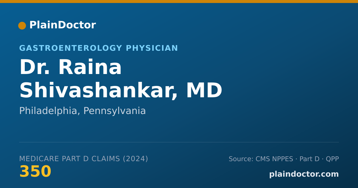 Shareable card for Raina Shivashankar, MD - Internal Medicine Physician, Philadelphia, PA
