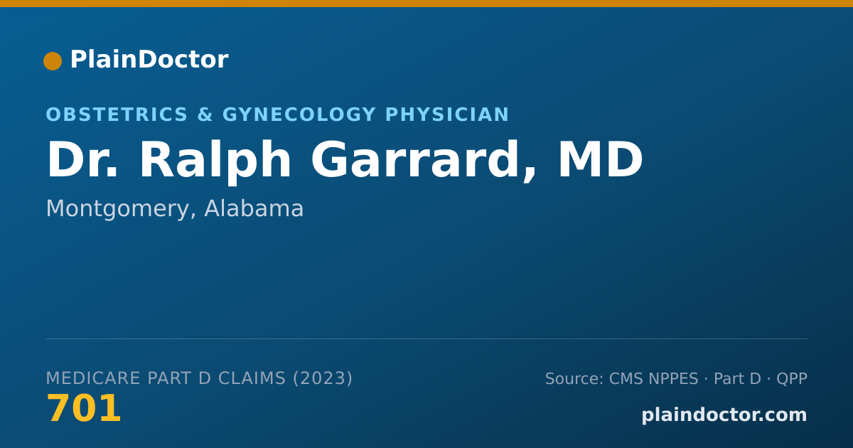 Shareable card for Ralph Garrard, MD - Obstetrics & Gynecology Physician, Montgomery, AL