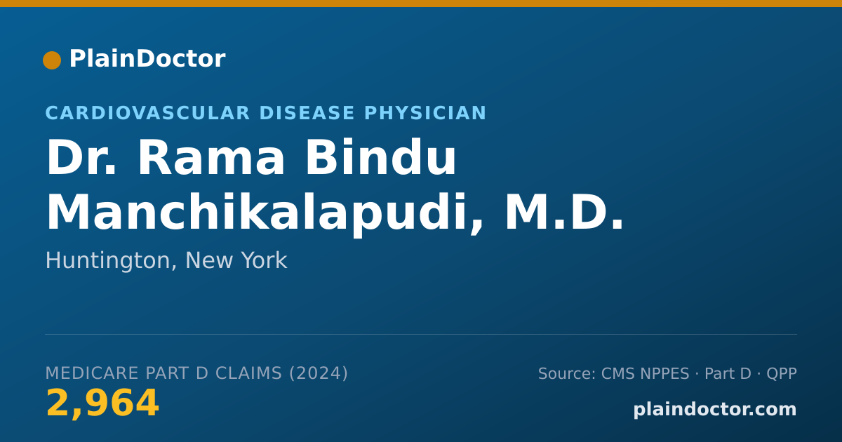 Shareable card for Rama Bindu Manchikalapudi, M.D. - Cardiovascular Disease Physician, Huntington, NY