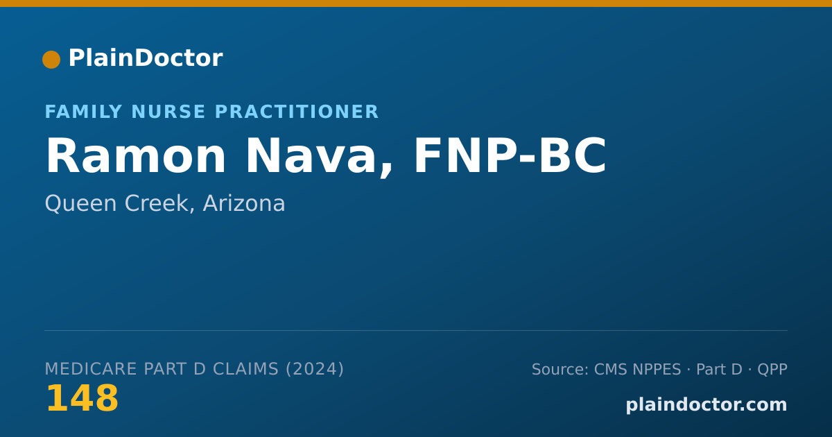 Shareable card for Ramon Nava, FNP-BC - Family Nurse Practitioner, Queen Creek, AZ