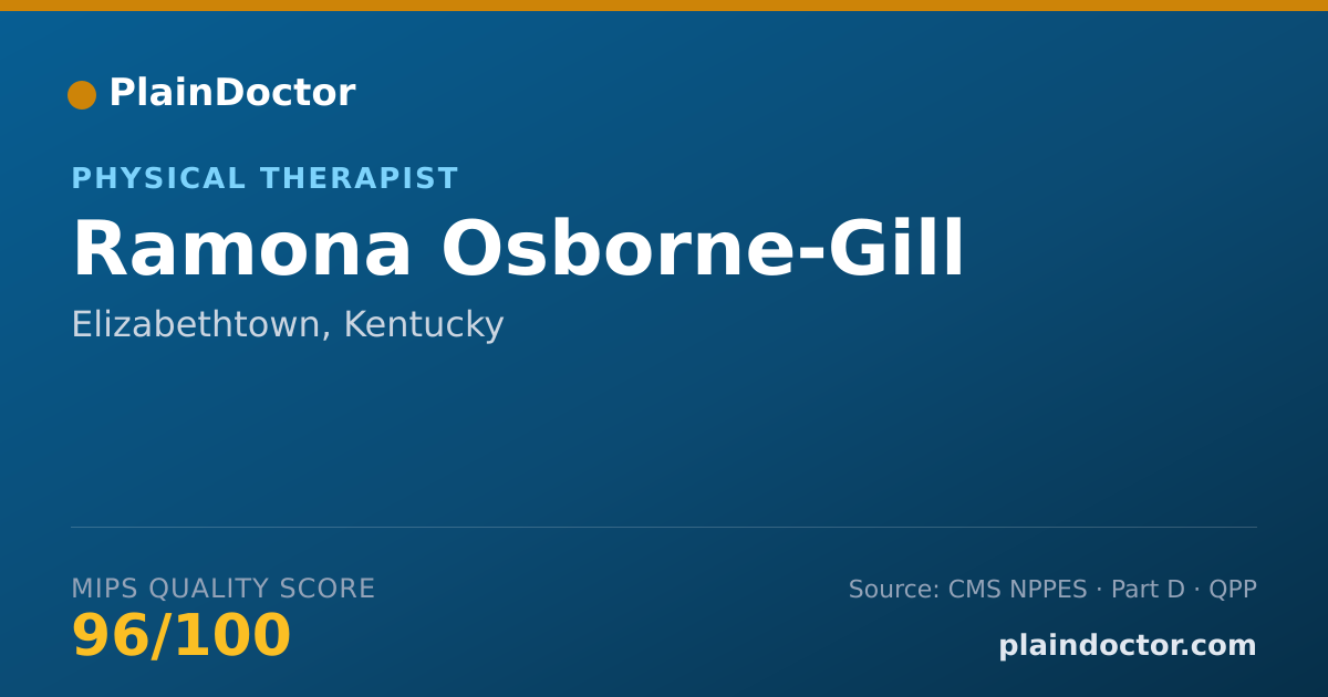 Shareable card for Ramona Osborne-Gill - Physical Therapist, Elizabethtown, KY