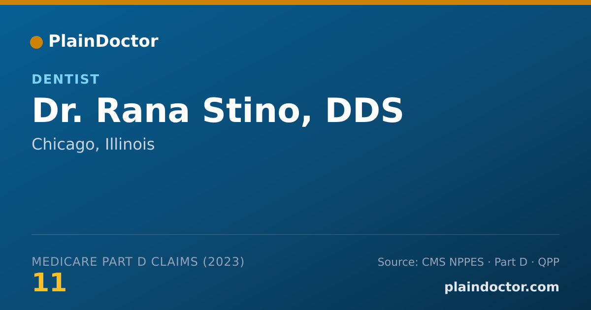 Shareable card for Rana Stino, DDS - Dentist, Chicago, IL