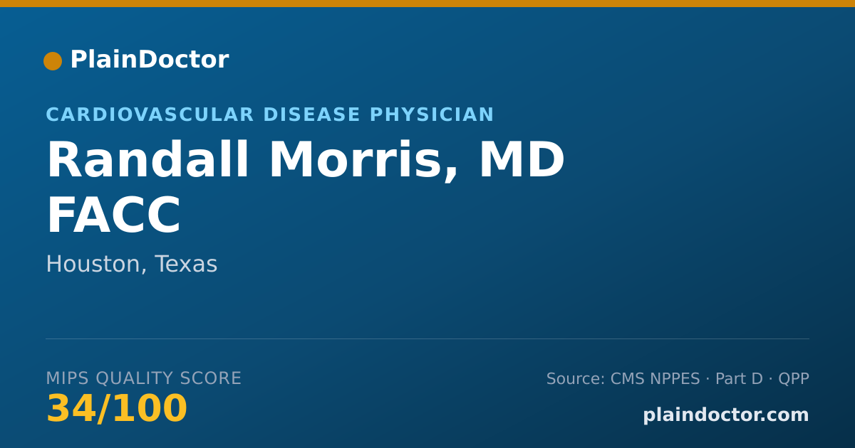 Shareable card for Randall Morris, MD FACC - Cardiovascular Disease Physician, Houston, TX