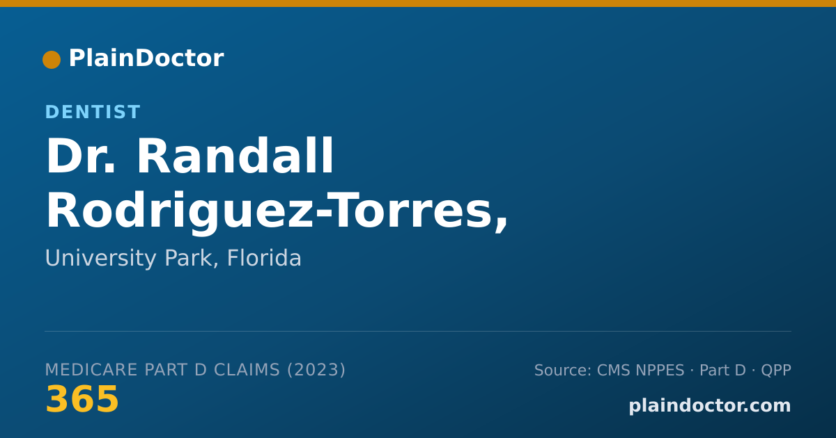 Shareable card for Randall Rodriguez-Torres, D.M.D - Dentist, University Park, FL