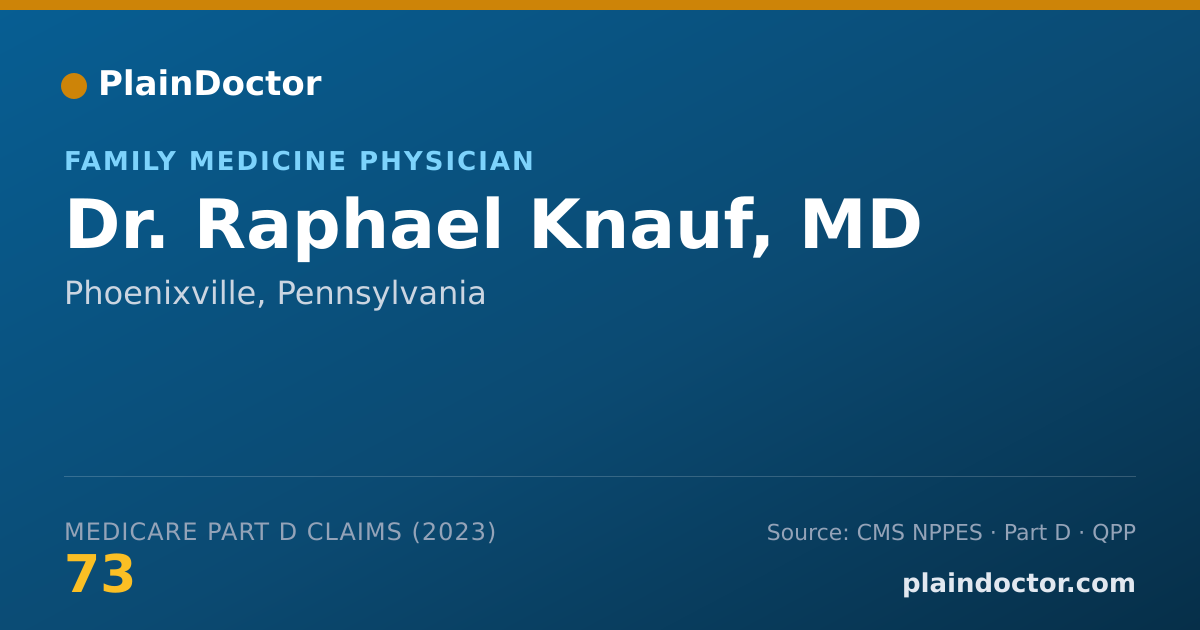 Shareable card for Raphael Knauf, MD - Family Medicine Physician, Phoenixville, PA